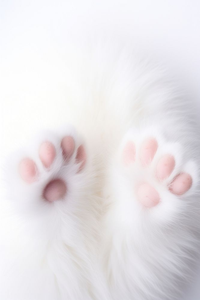 Mammal animal white paw. AI generated Image by rawpixel.