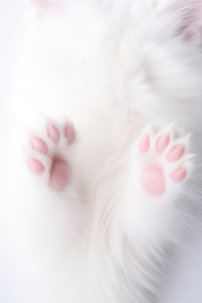 Mammal animal white paw. AI generated Image by rawpixel.
