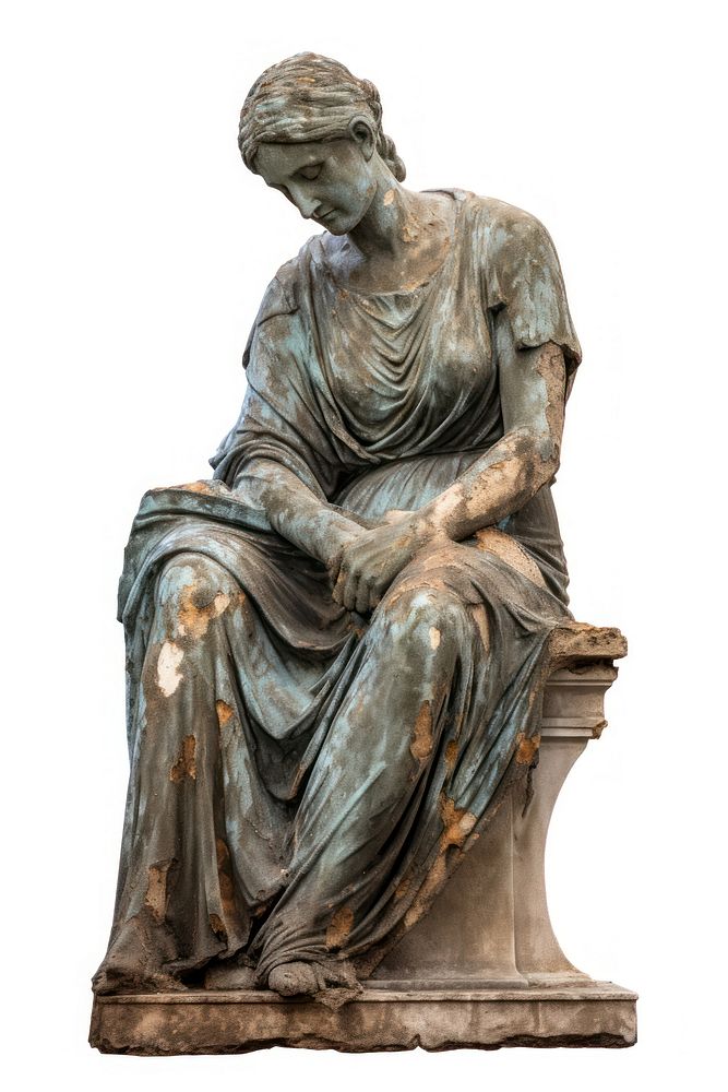 Statue sculpture bronze art. AI generated Image by rawpixel.
