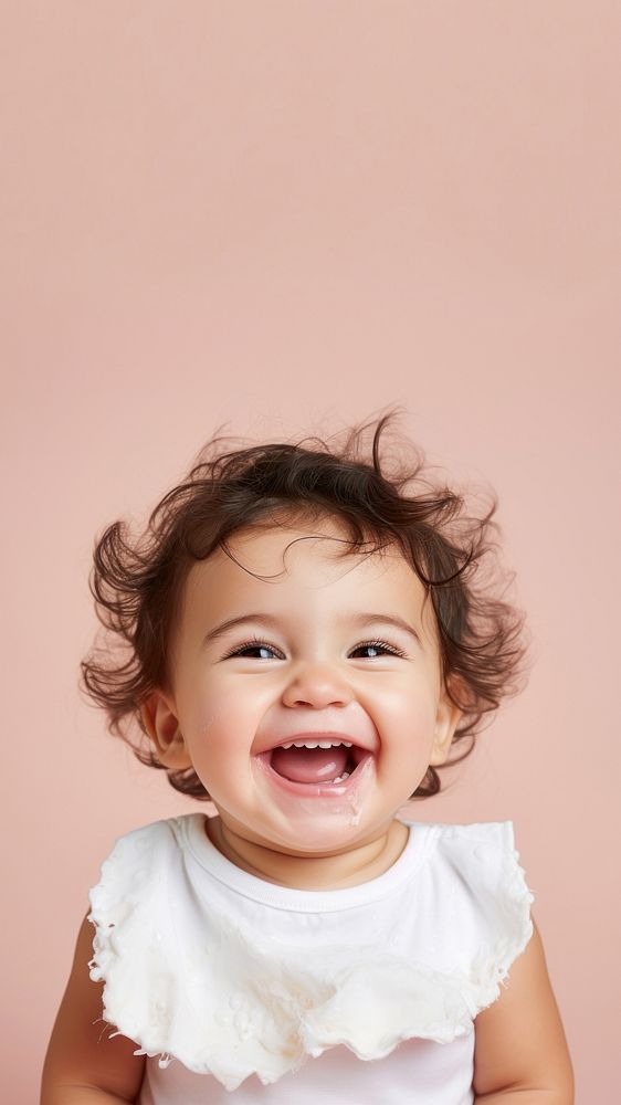 Baby laughing portrait photography happiness. 