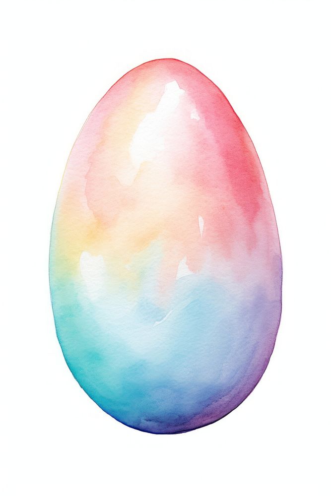 Hand-painted Easter egg easter white background creativity. AI generated Image by rawpixel.