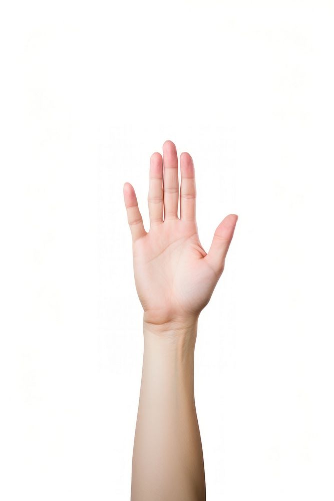 Woman hand gesture finger white background gesturing. AI generated Image by rawpixel.