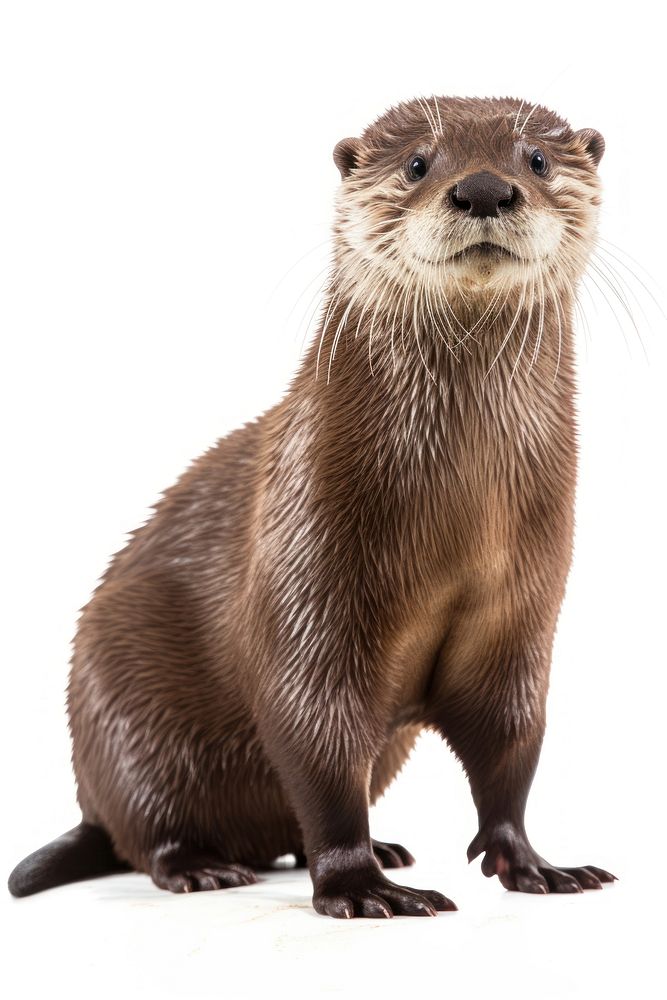 European otter wildlife animal mammal. AI generated Image by rawpixel.