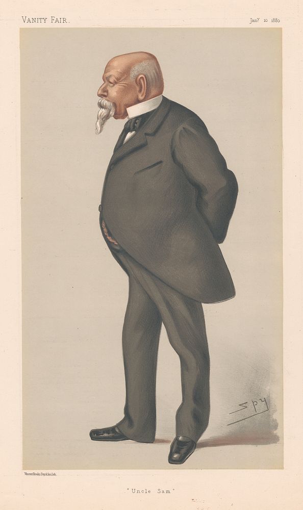 Vanity Fair - Americans. 'Uncle Sam'. Mr. Samuel Ward. 10 January 1880