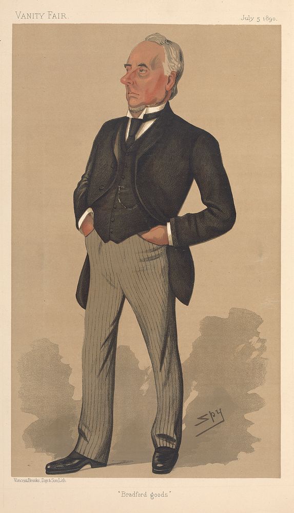 Vanity Fair - Businessmen and Empire Builders. 'Bradford goods'. Sir Henry Mitchell, F.P.- 5 July 1890