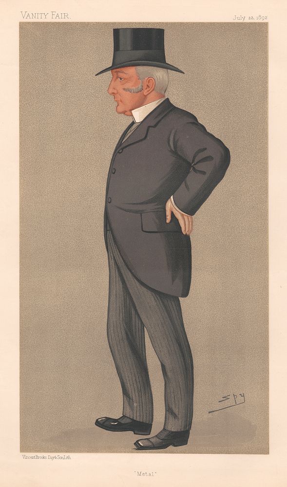 Vanity Fair - Businessmen and Empire Builders. 'Metal'. Mr. Philip Albert Muntz, M.P. - 23 July 1892