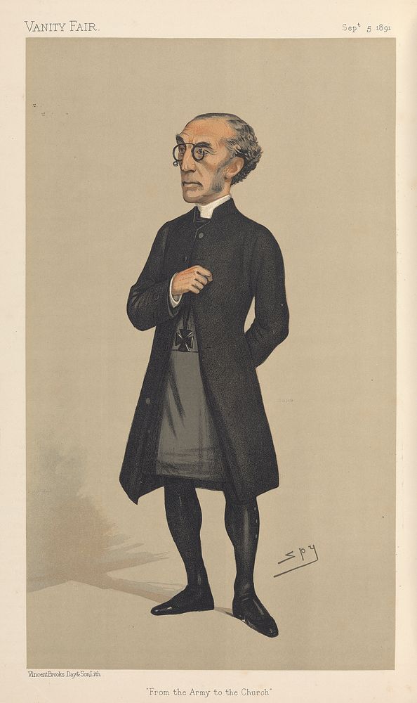 Vanity Fair - Clergy. 'From the Army to the Church.' Dr. David Maclagen. Archbishop of York. 5 September 1891