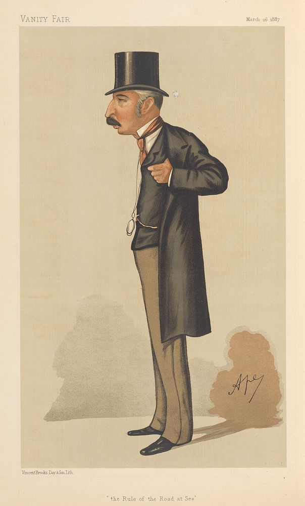 Vanity Fair: Military and Navy; 'The Rule of the Road at Sea', Captain John Charles Ready Colomb, March 26, 1887
