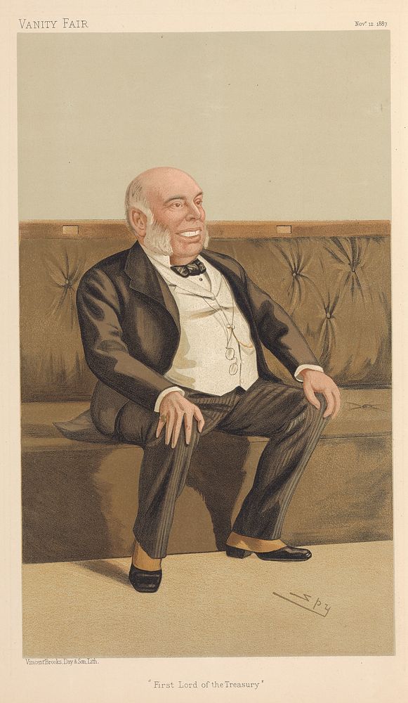 Politicians - Vanity Fair. 'First Lord of the Treasury'. The Rt. Hon. William Henry Smith. 12 November 1887