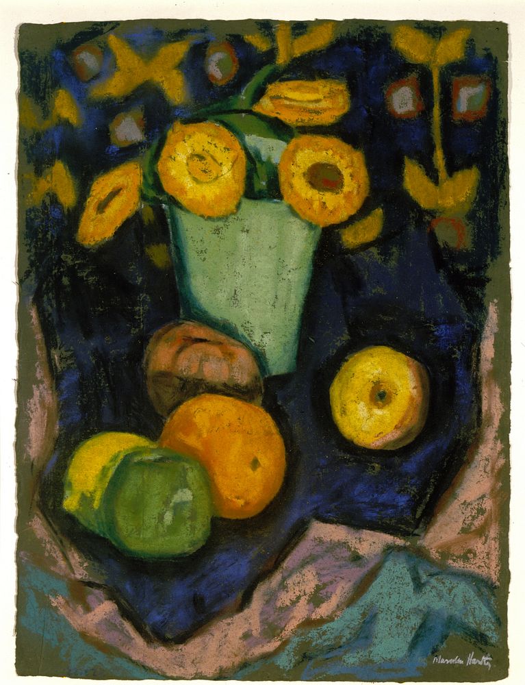 Still Life (1910) painting in high resolution by Marsden Hartley. Original from the Saint Louis Art Museum. 
