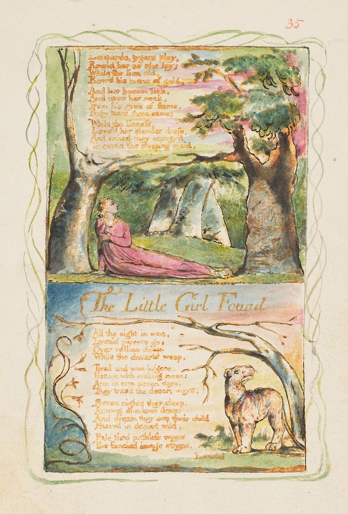 Songs of Innocence and of Experience: The Little Girl Lost/The Little Girl Found by William Blake
