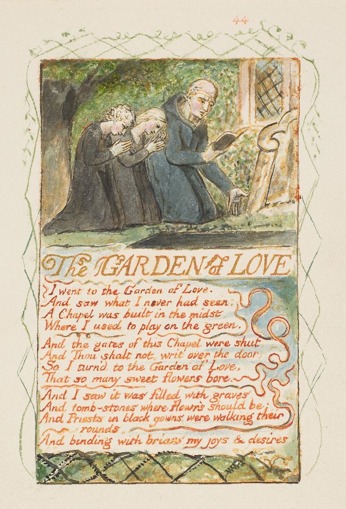 Songs of Innocence and of Experience: The Garden of Love by William Blake