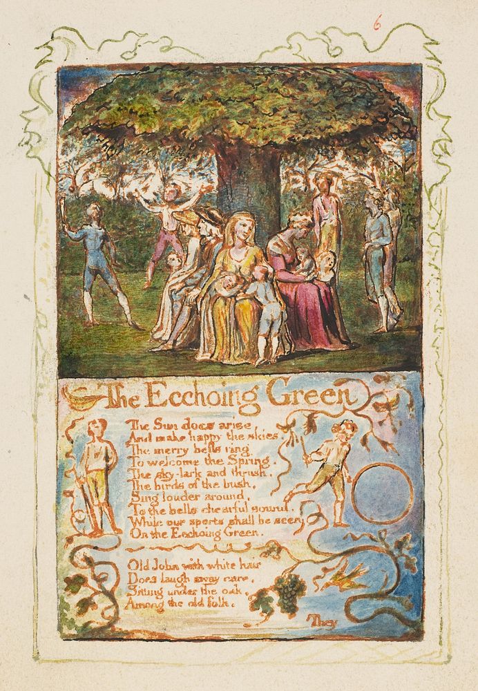 Songs of Innocence and of Experience: The Ecchoing Green by William Blake