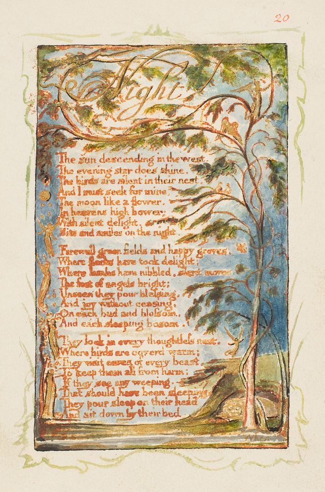 Songs of Innocence and of Experience: Night by William Blake