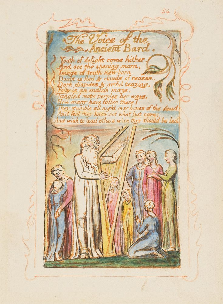 Songs of Innocence and of Experience: Voice of the Ancient Bard by William Blake
