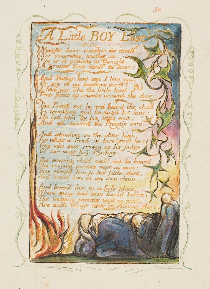Songs of Innocence and of Experience: A Little Boy Lost by William Blake