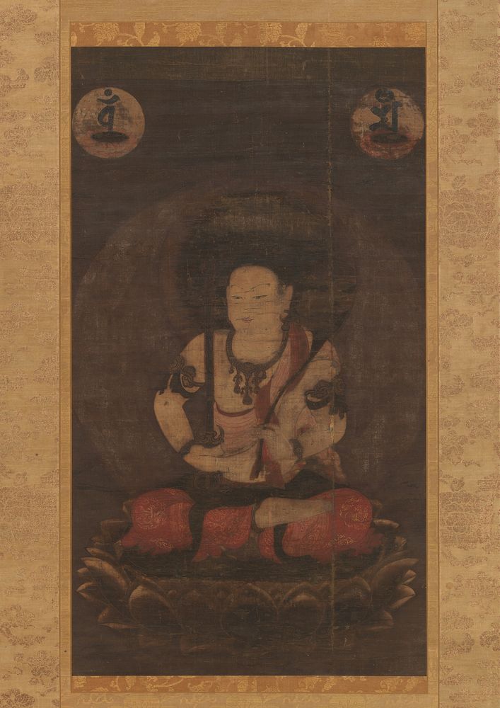 The Bodhisattva Monju (Manjushri) with Five Topknots, Japan