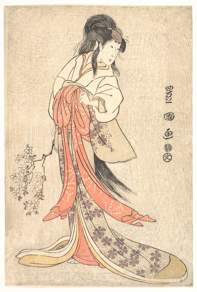 Kabuki Actor Segawa Kikunojō III in a Mad Female Role by Utagawa Toyokuni