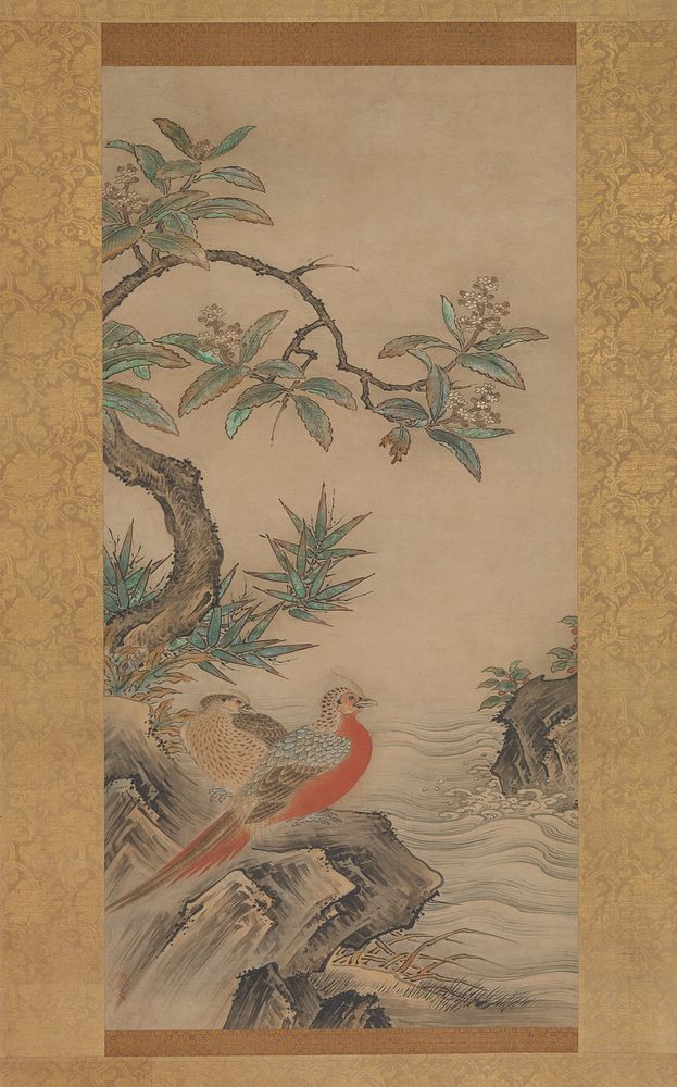 Pheasants among Trees: Flowers of the Four Seasons