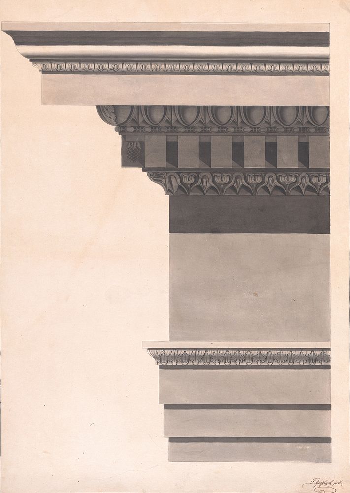 Architectural Study of Classical Entablature