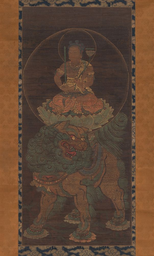 The Bodhisattva Monju (Manjushri) with Five Topknots, unidentified artist, unidentified artist