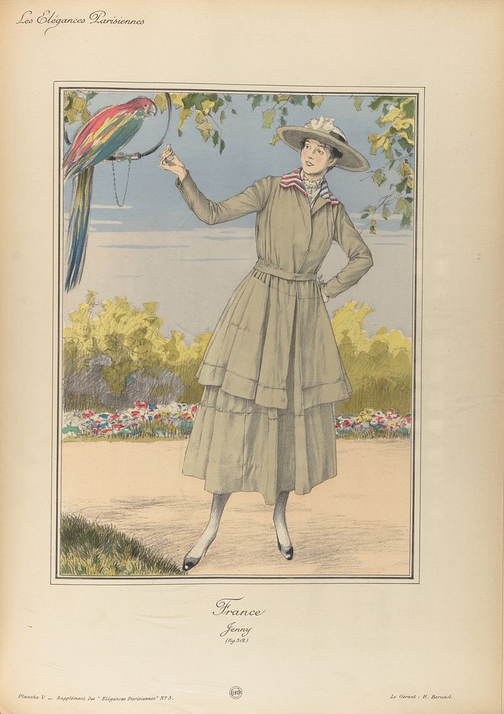 Les élégances Parisiennes : publication officielle des Industries francaises de la mode, publisher Hachette