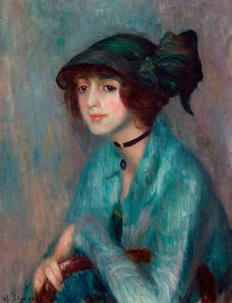 The Brunette by William James Glackens