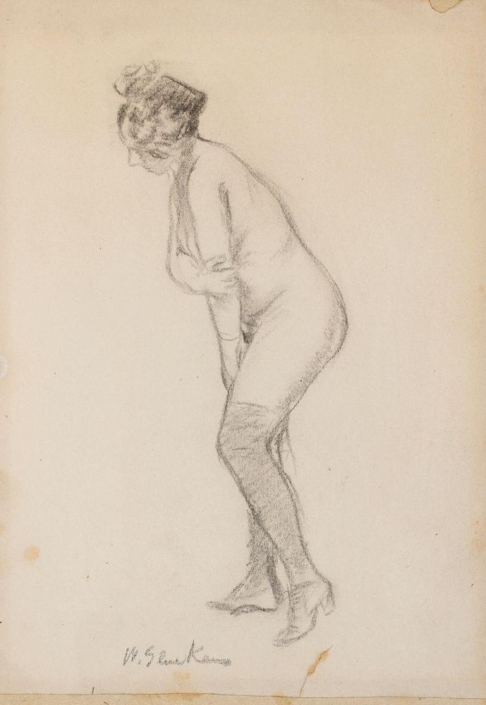 Standing Nude Woman by William James Glackens