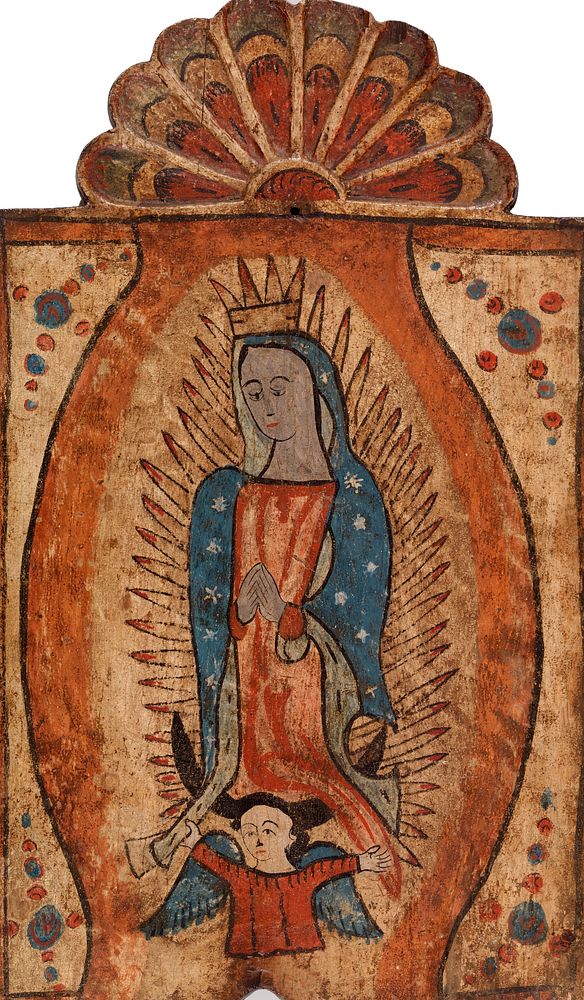 Our Lady of Guadalupe (Nuestra Señora de Guadalupe) by The Santo Niño Santero, 18th century Novice Santero