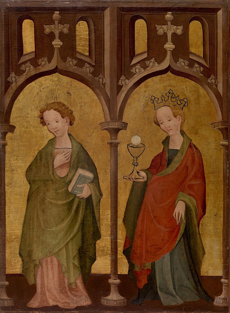 Two Female Saints by Unidentified artist