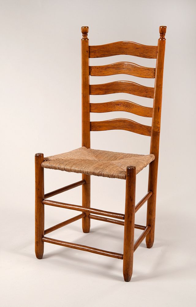 Ladder-back Side Chair by Unidentified Maker