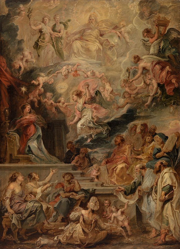 The Incarnation as Fulfillment of All the Prophecies by Peter Paul Rubens