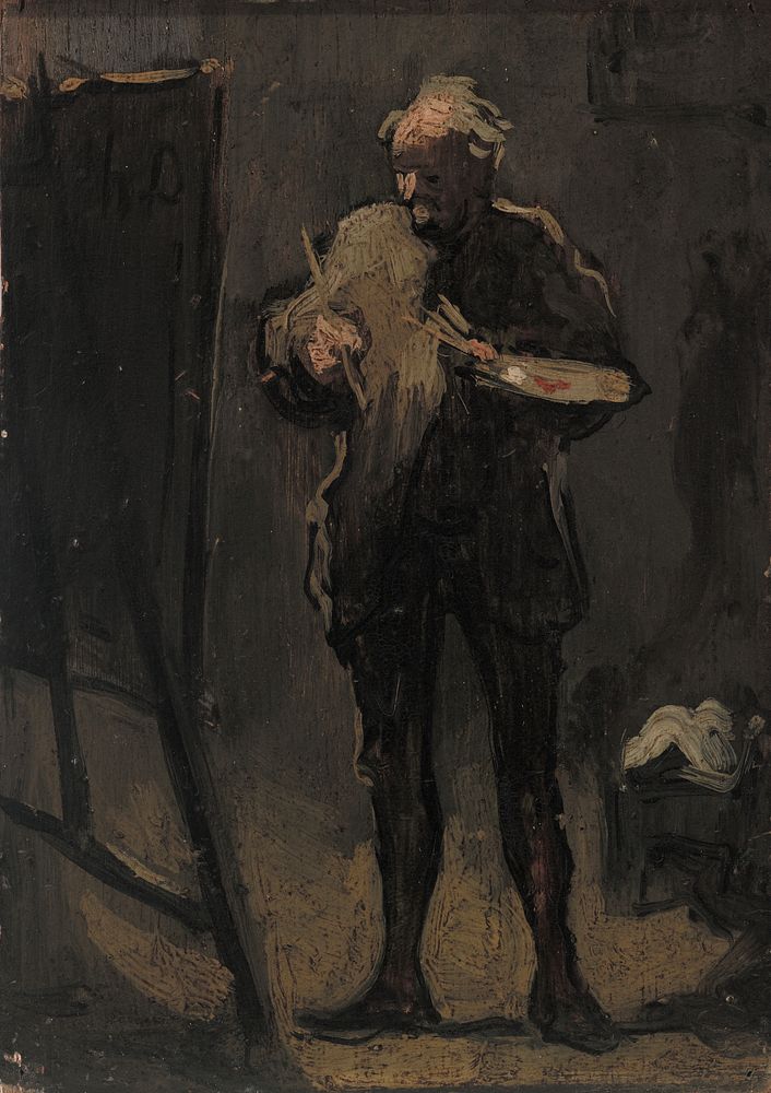 The Painter in Front of His Painting (Le Peintre devant son tableau) by Honoré Daumier