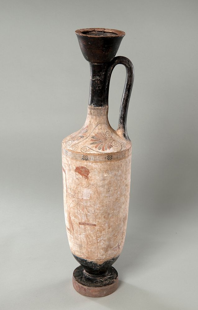 Attic White Ground Lekythos by Unidentified artist