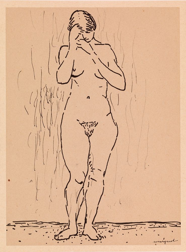 Nude Woman Standing by Albert Marquet