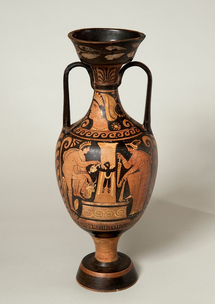 Apulian Red-Figure Panathenaic Type Amphora by Unidentified artist
