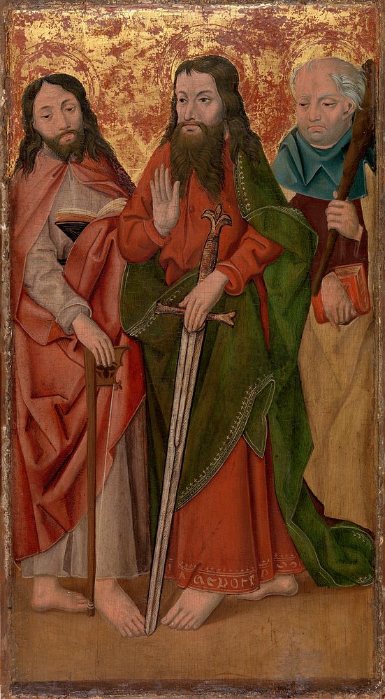 Three Apostles, Center One with Sword by Unidentified artist