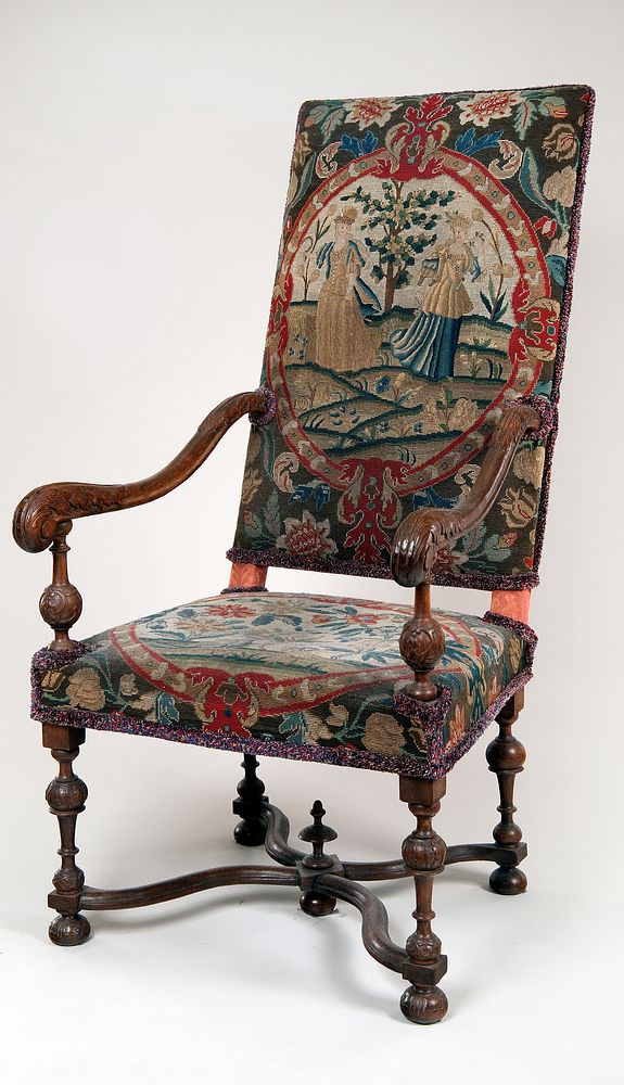 Upholstered Armchair by Unidentified Maker