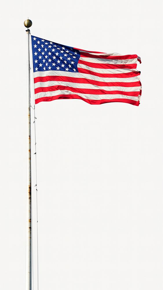 U.S. flag, isolated image