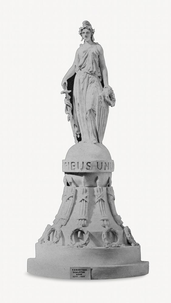 Statue of Freedom, isolated image