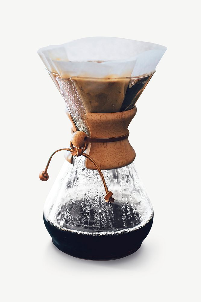 Drip coffee tool collage element isolated image