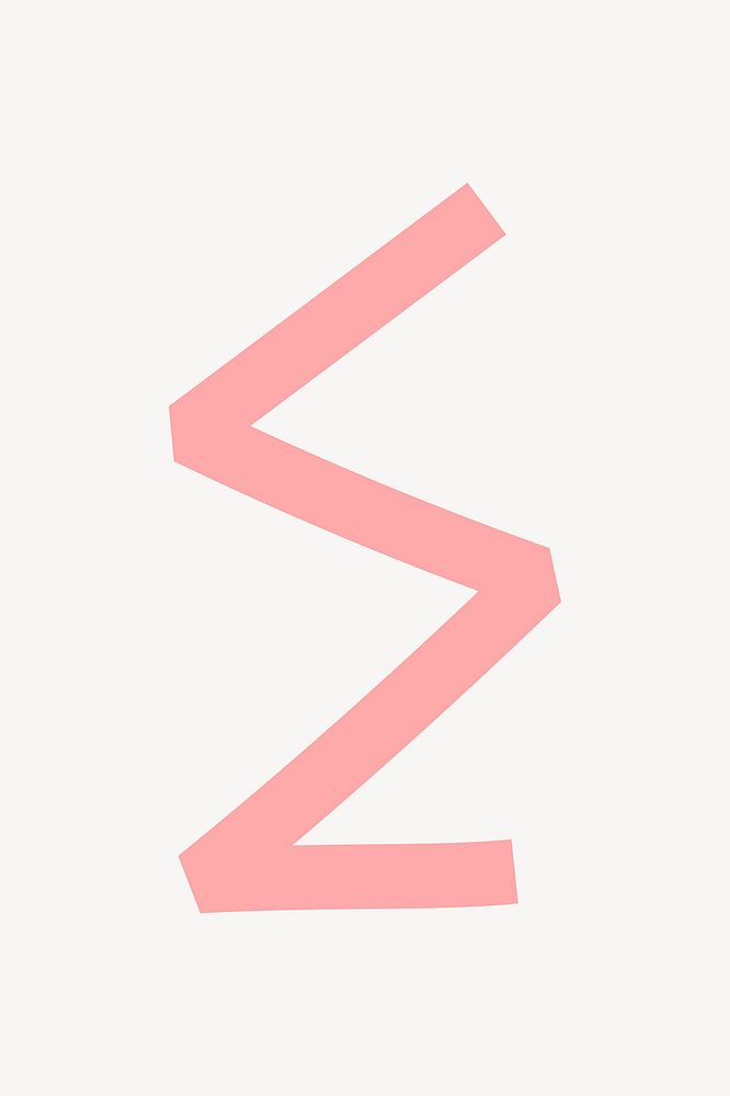 Pink zigzag line vector