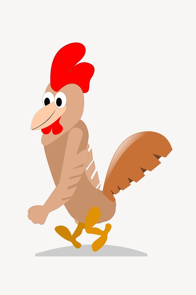 Rooster illustration. Free public domain CC0 image.