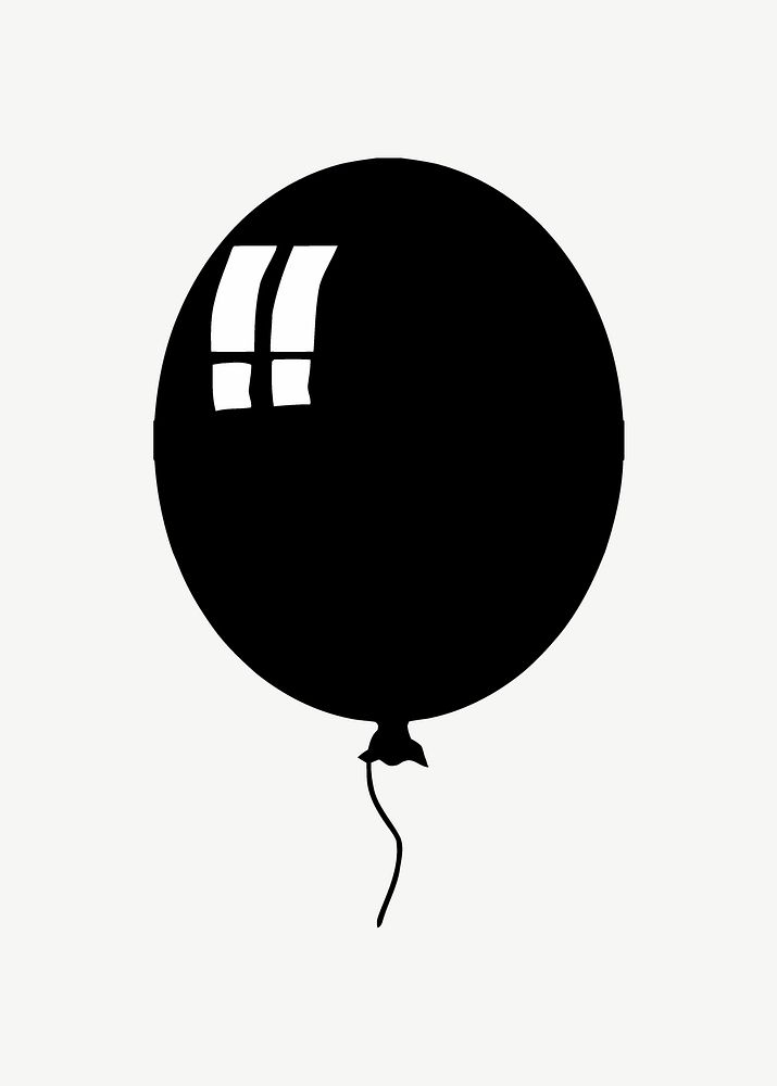 Balloon illustration psd. Free public domain CC0 image.