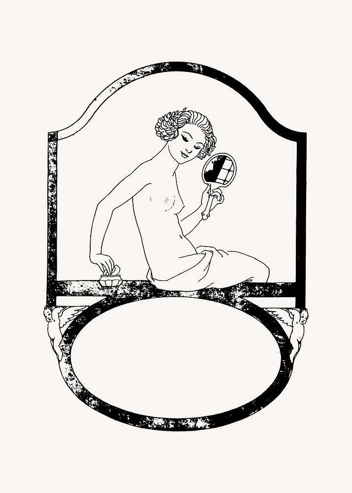 Woman clipart illustration vector. Free public domain CC0 image.