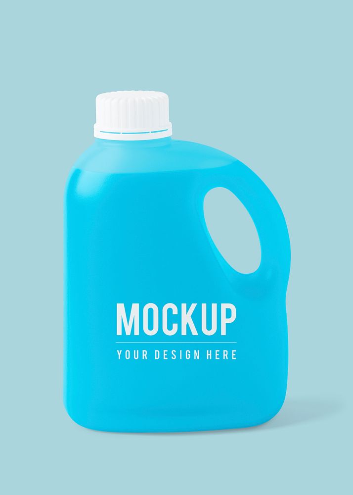 Hand sanitizer in a gallon mockup