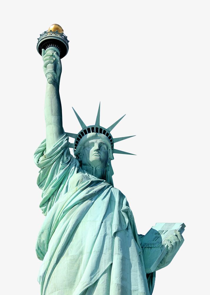 Statue of Liberty, isolated image