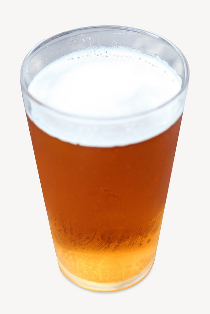 Beer pint, isolated image
