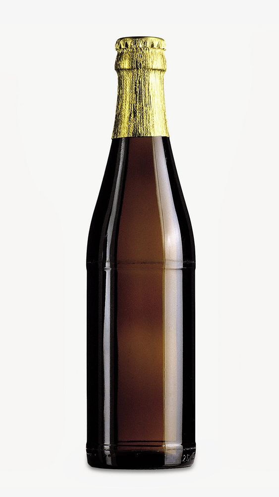 Beer bottle, isolated image