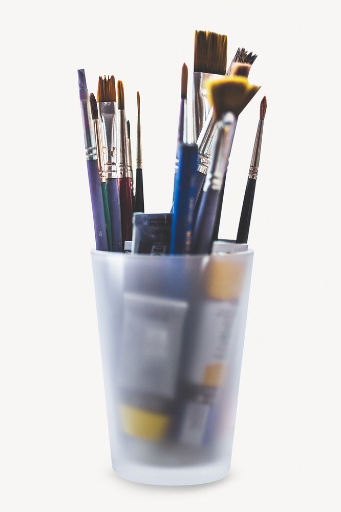 Paint brushes, isolated image